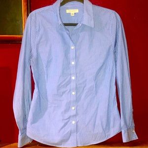 🍌 Banana Republic Fitted Striped Shirt Size 14